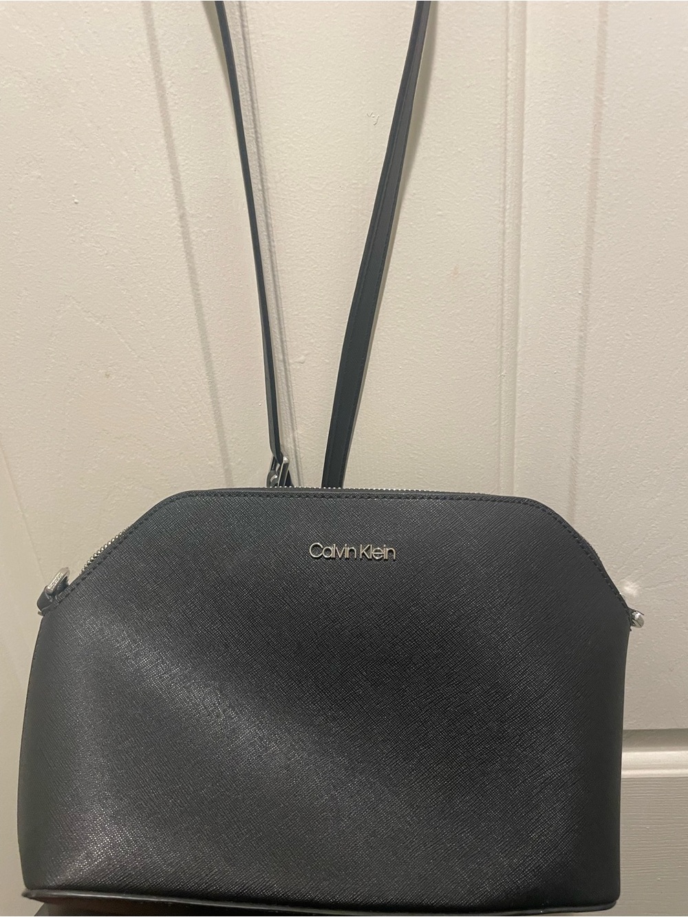 Calvin Klein Black Saffiano Crossbody Bag